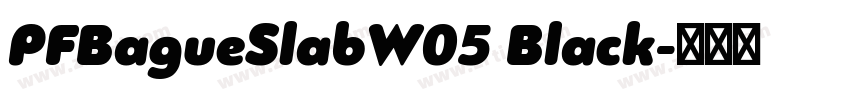 PFBagueSlabW05 Black字体转换